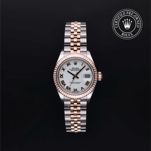 Rolex Certified Pre-owned Lady Datejust M279171-0021 front on black background