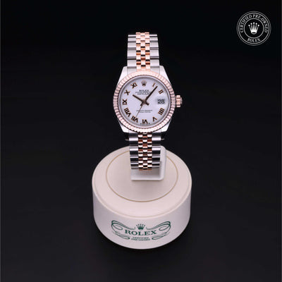Rolex Certified Pre-owned Lady Datejust M279171-0021 front on black background