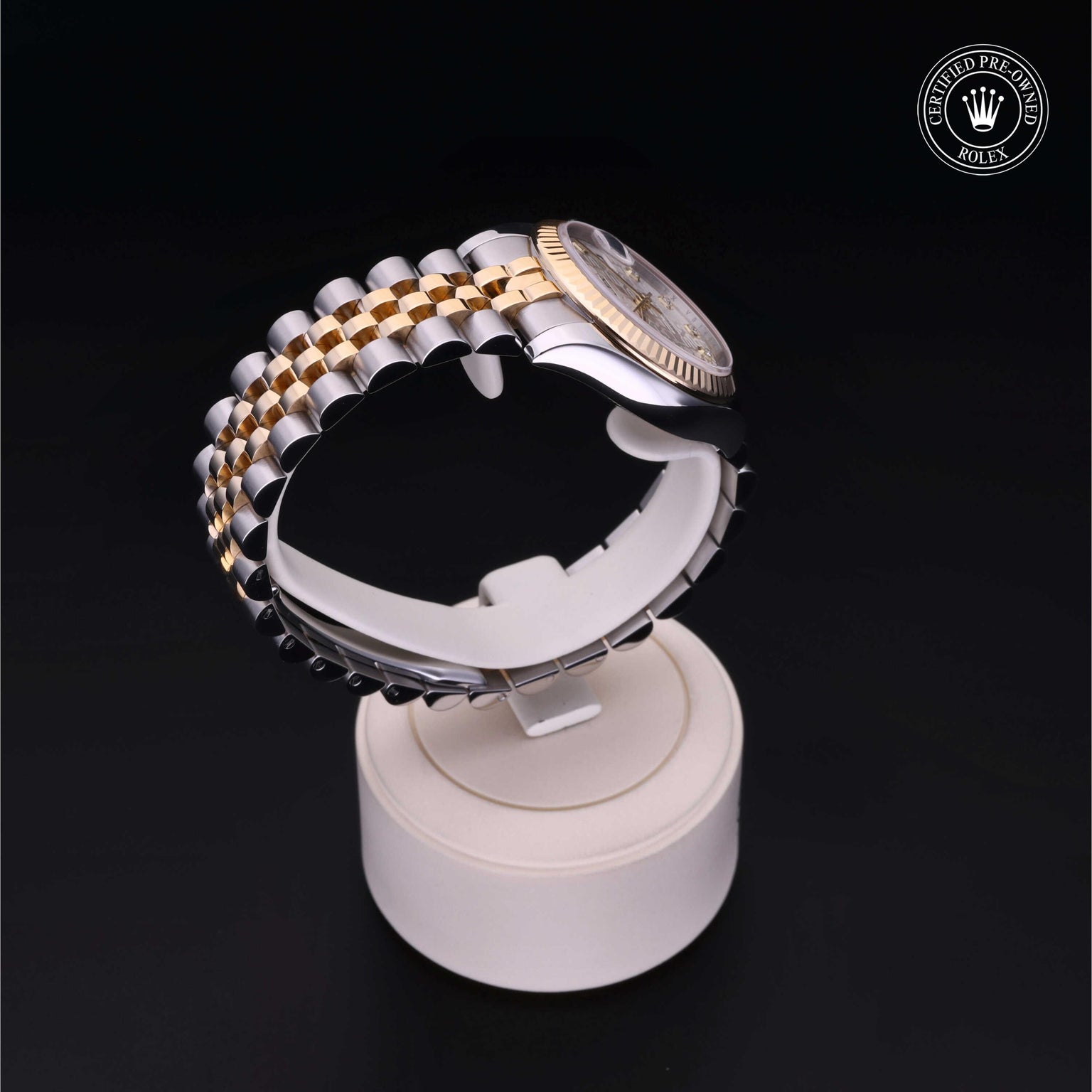 Rolex Certified Pre-owned Lady Datejust M178273-0006 front on black background