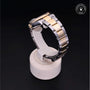 Rolex Certified Pre-owned Datejust M126233-0026 front on black background