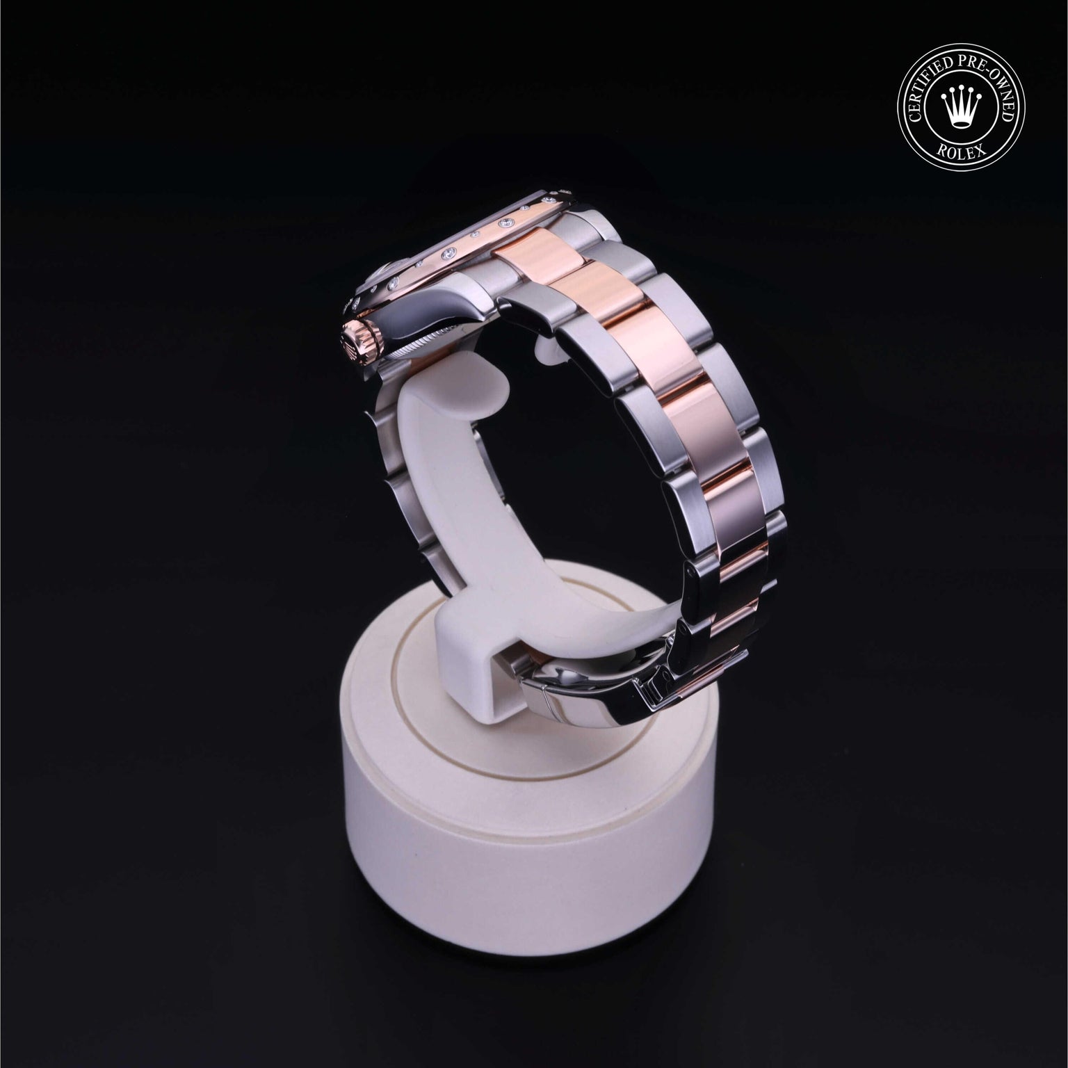 Rolex Certified Pre-owned Lady Datejust M178341-0010 front on black background