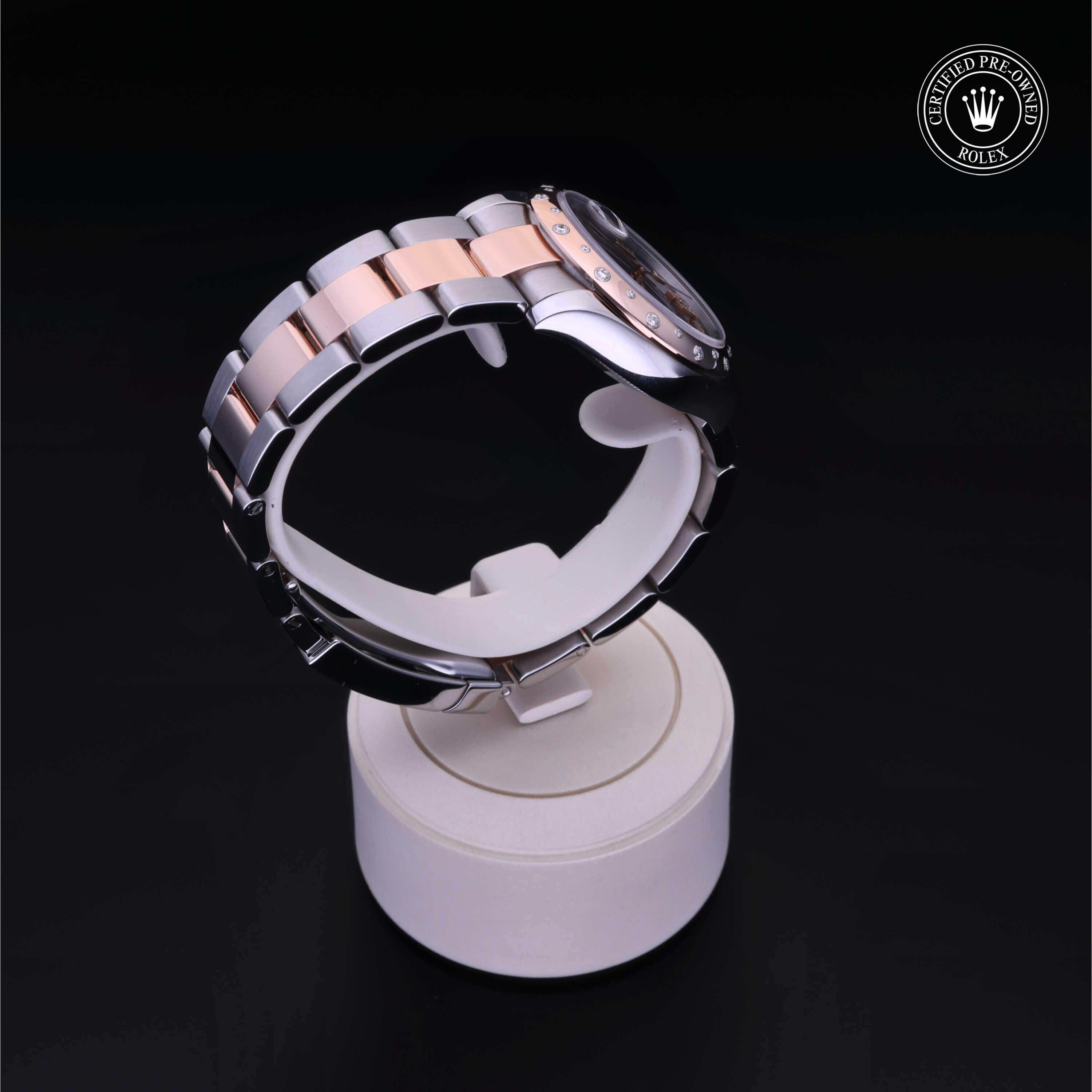 Rolex Certified Pre-owned Lady Datejust M178341-0010 front on black background