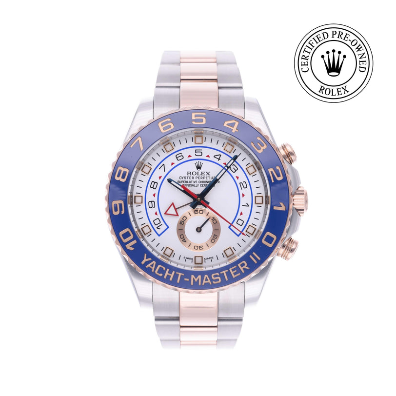 Rolex Certified Pre-owned Yacht-Master M116681-0001 front on white background