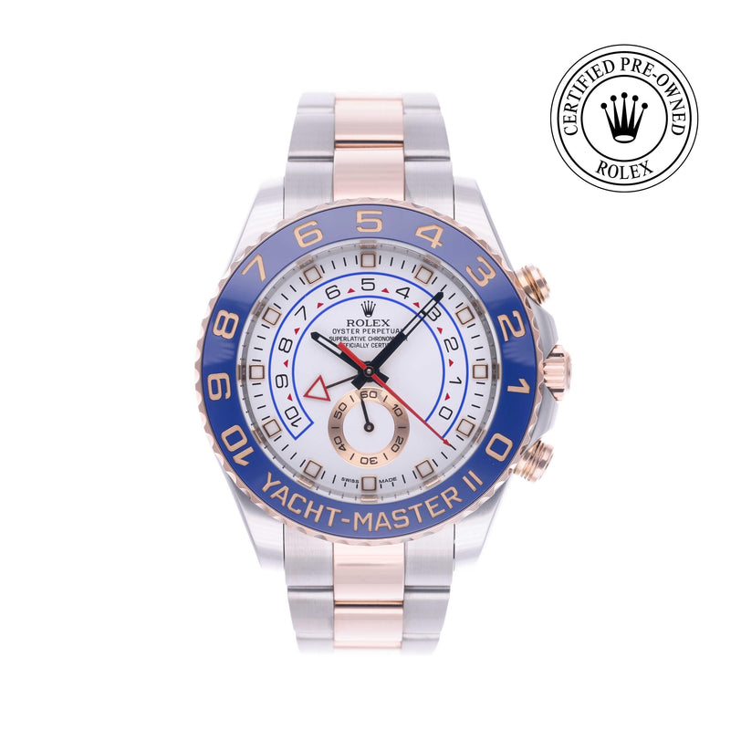 Rolex Certified Pre-owned Yacht-Master M116681-0001 front on white background