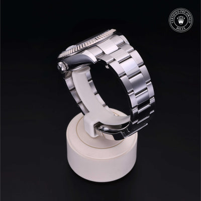 Rolex Certified Pre-owned Sky-Dweller M326934-0001 front on black background