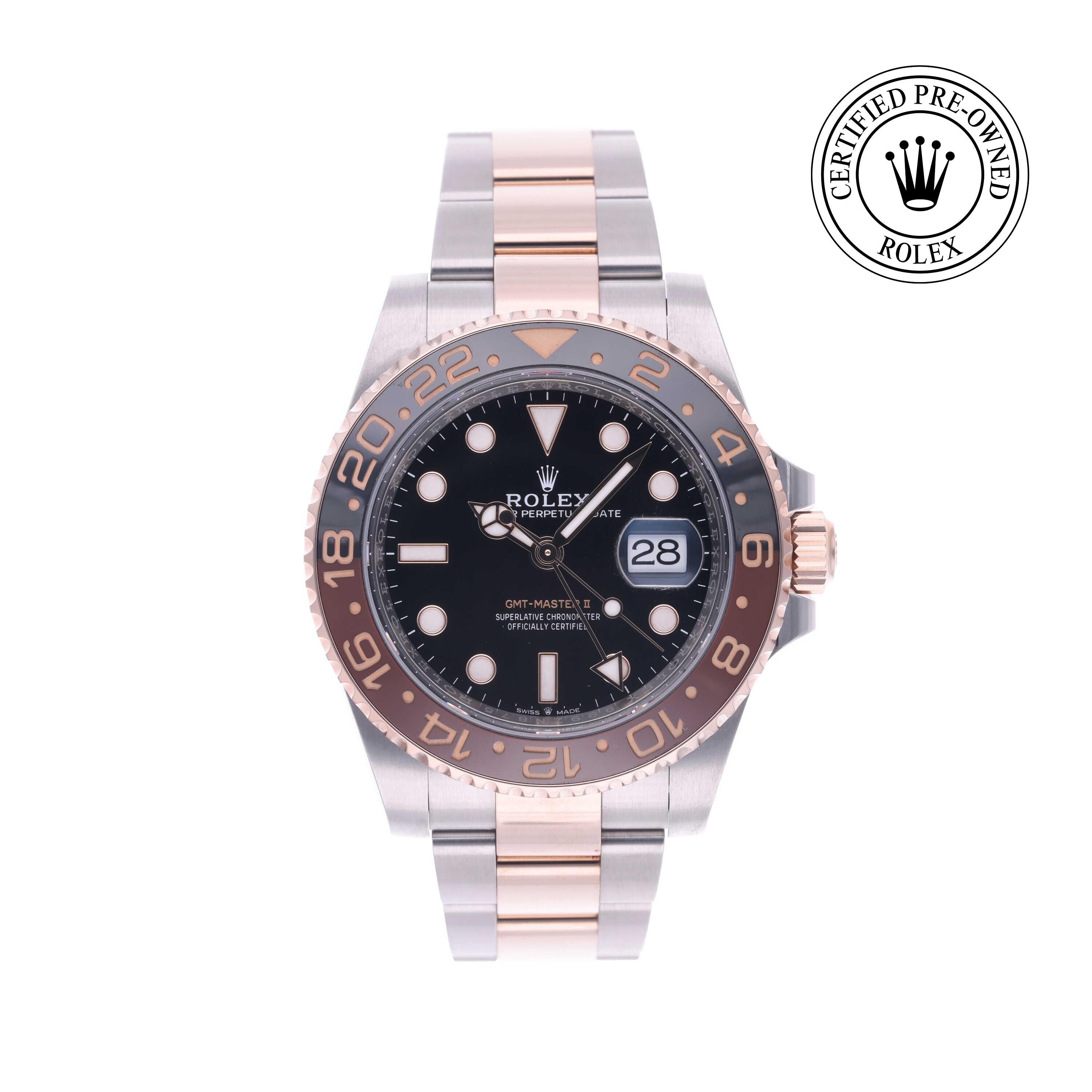 Rolex Certified Pre-owned GMT M126711CHNR-0002 front on white background