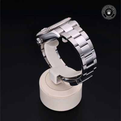 Rolex Certified Pre-owned Sky-Dweller M326934-0001 front on black background