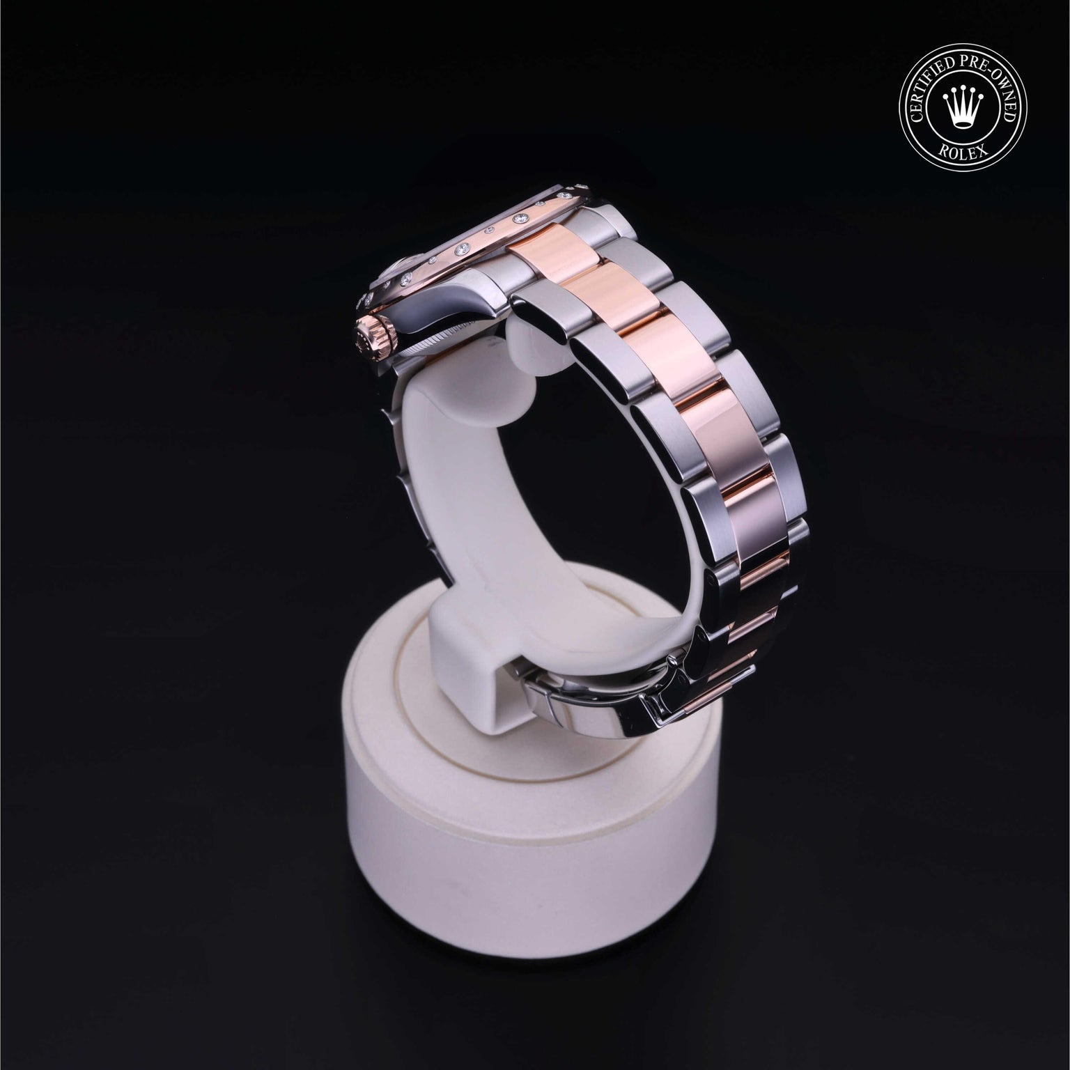 Rolex Certified Pre-owned Lady Datejust M178341-0010 front on black background