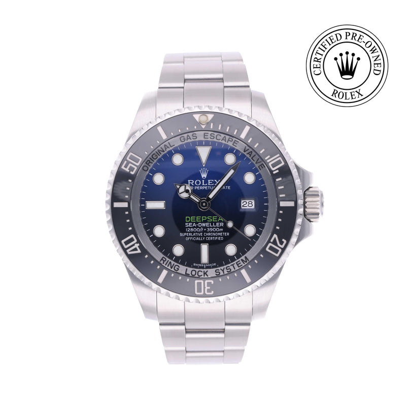 Rolex Certified Pre-owned Sea-Dweller M116660-0003 front on white background