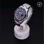 Rolex Certified Pre-owned GMT M16710-0009 front on black background