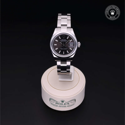 Rolex Certified Pre-owned Lady Datejust M279160-0010 front on black background
