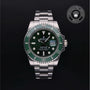 Rolex Certified Pre-owned Submariner M116610LV-0002 front on black background