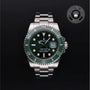 Rolex Certified Pre-owned Submariner M116610LV-0002 front on black background