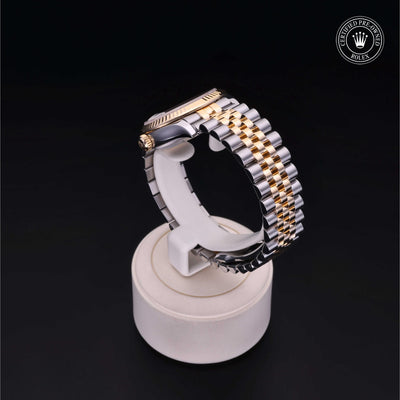 Rolex Certified Pre-owned Lady Datejust M278273-0004 front on black background