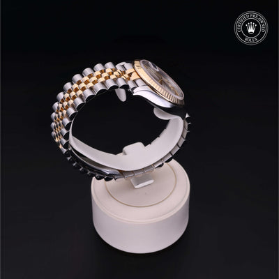 Rolex Certified Pre-owned Lady Datejust M278273-0004 front on black background