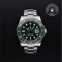 Rolex Certified Pre-owned Submariner M116610LV-0002 front on black background