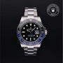 Rolex Certified Pre-owned GMT M126710BLNR-0003 front on black background