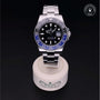 Rolex Certified Pre-owned GMT M126710BLNR-0003 front on black background