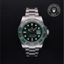 Rolex Certified Pre-owned Submariner M116610LV-0002 front on black background