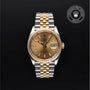 Rolex Certified Pre-owned Datejust M126233-0015 front on black background