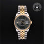 Rolex Certified Pre-owned Datejust M126233-0035 front on black background