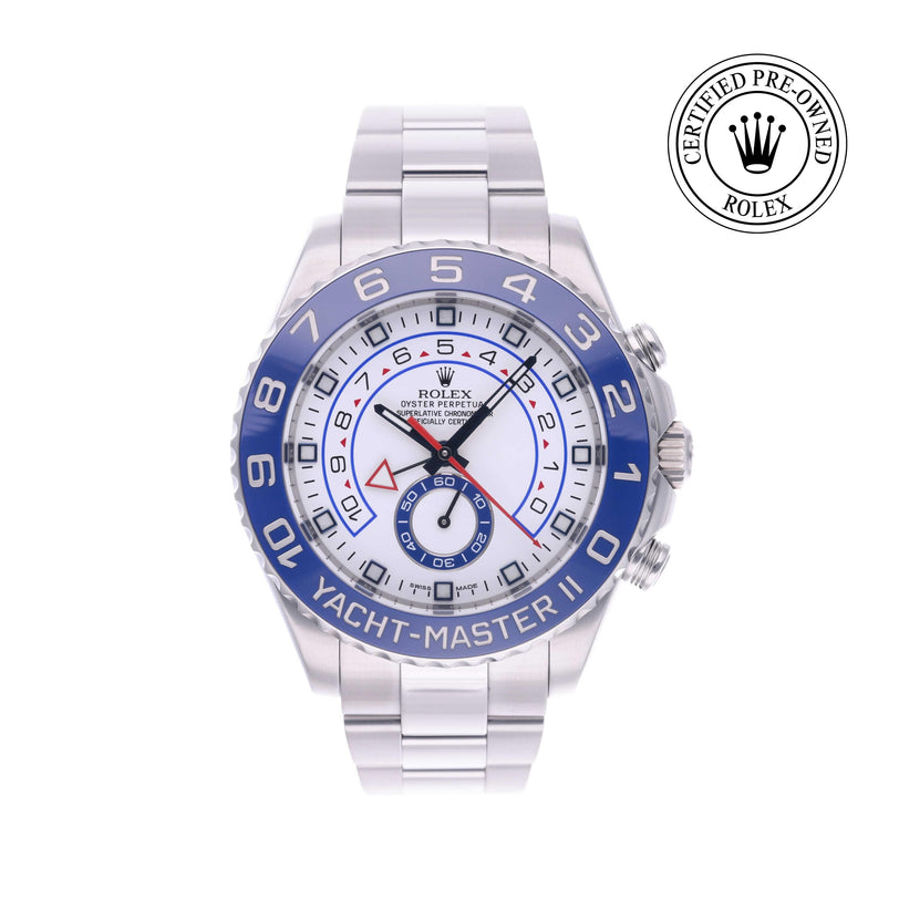 Rolex Certified Pre-owned Yacht-Master M116680-0001 front on white background