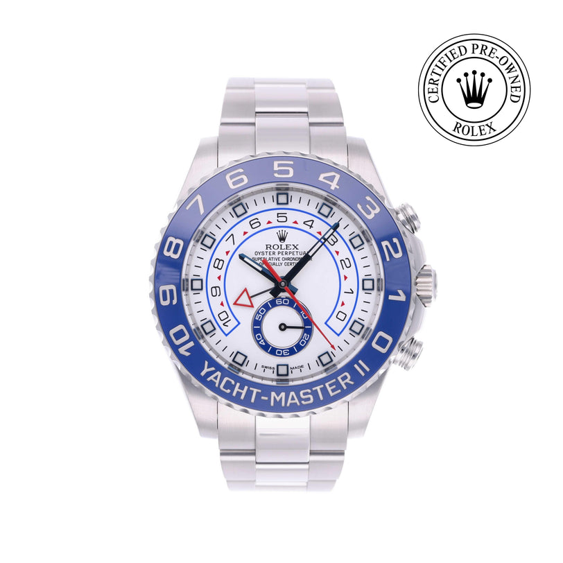 Rolex Certified Pre-owned Yacht-Master M116680-0001 front on white background