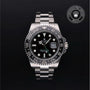 Rolex Certified Pre-owned GMT M116710LN-0001 front on black background