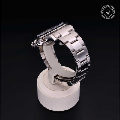 Rolex Certified Pre-owned Daytona M116509-0036 front on black background