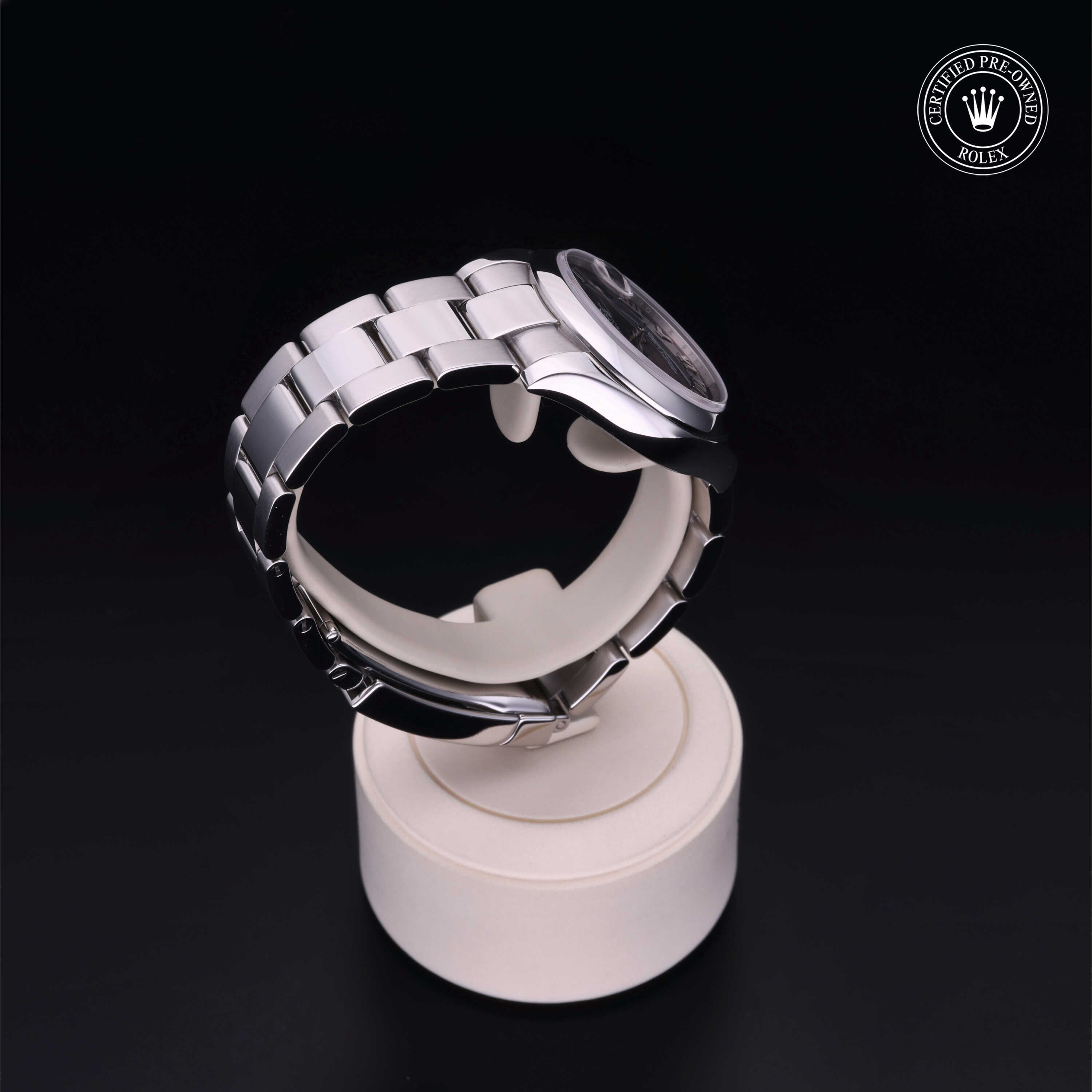 Rolex Certified Pre-owned Lady Datejust M178240-0034 front on black background