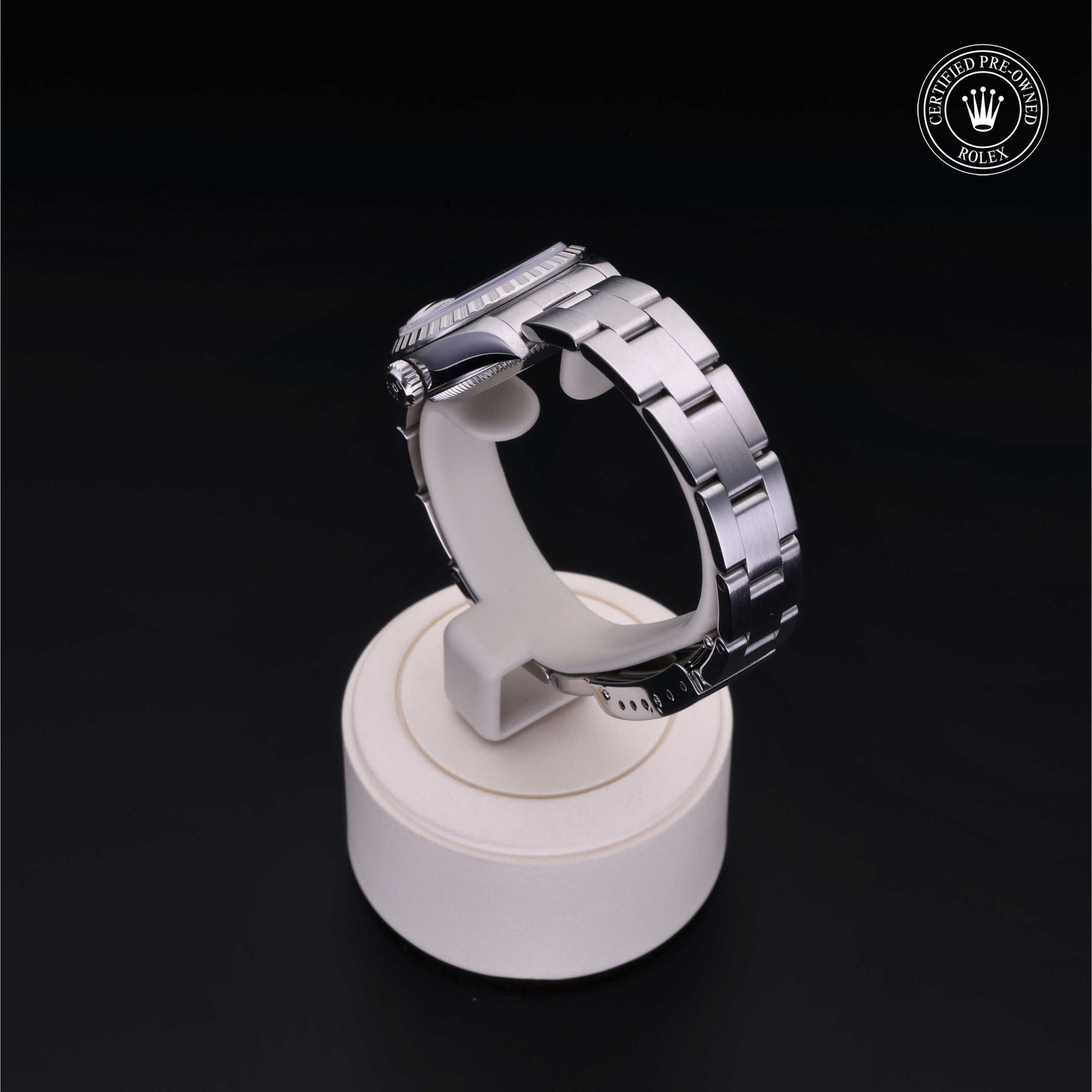 Rolex Certified Pre-owned Date M69240-0004 front on black background