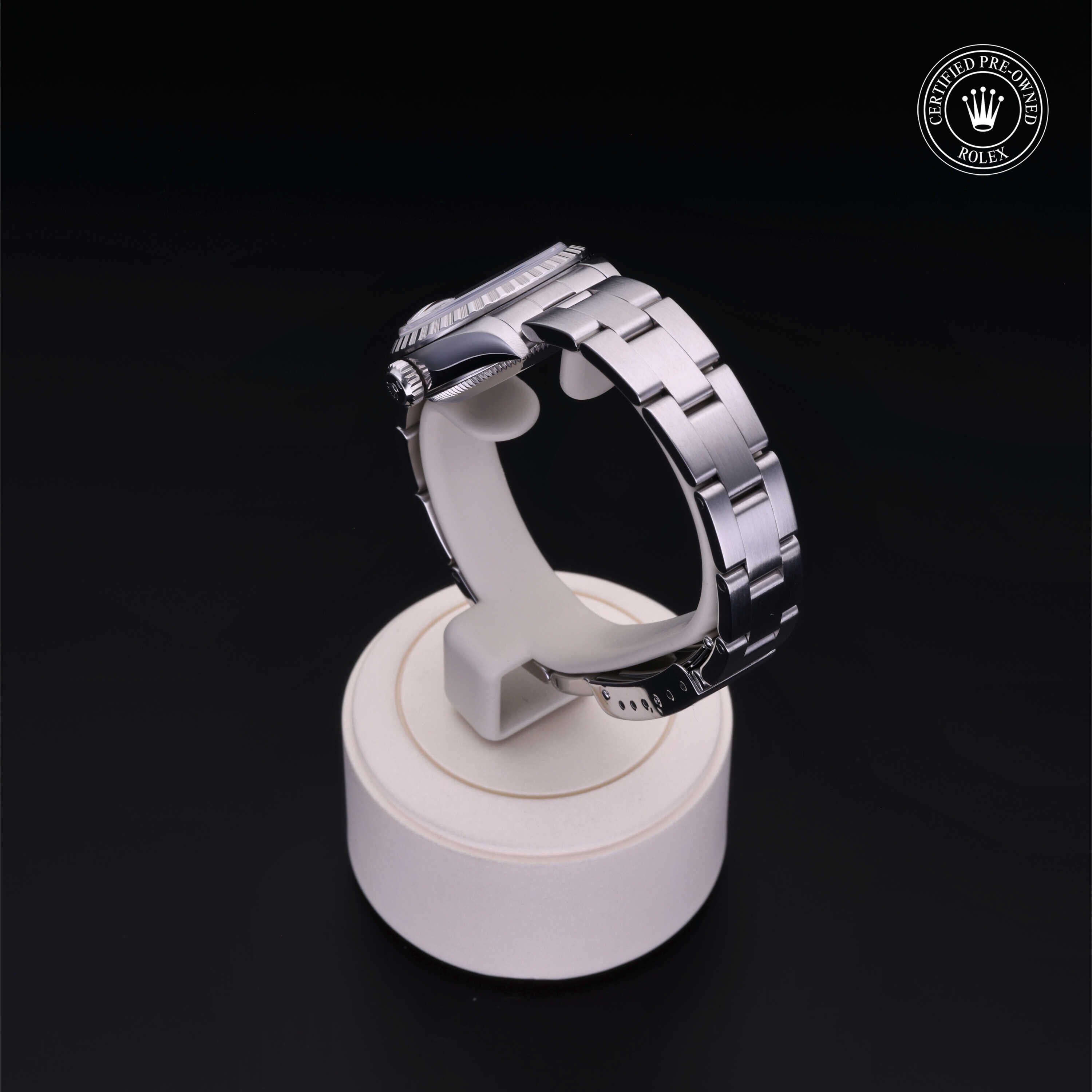 Rolex Certified Pre-owned Date M69240-0004 front on black background