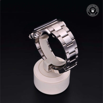 Rolex Certified Pre-owned Daytona M116509-0056 front on black background