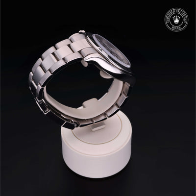 Rolex Certified Pre-owned Daytona M116509-0025 front on black background