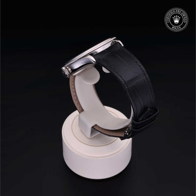 Rolex Certified Pre-owned Cellini M50509-0004 front on black background