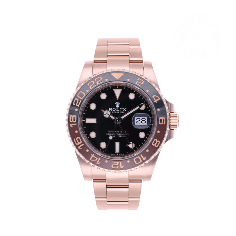 Rolex Certified Pre-owned GMT II M126715CHNR-0001 front on white background
