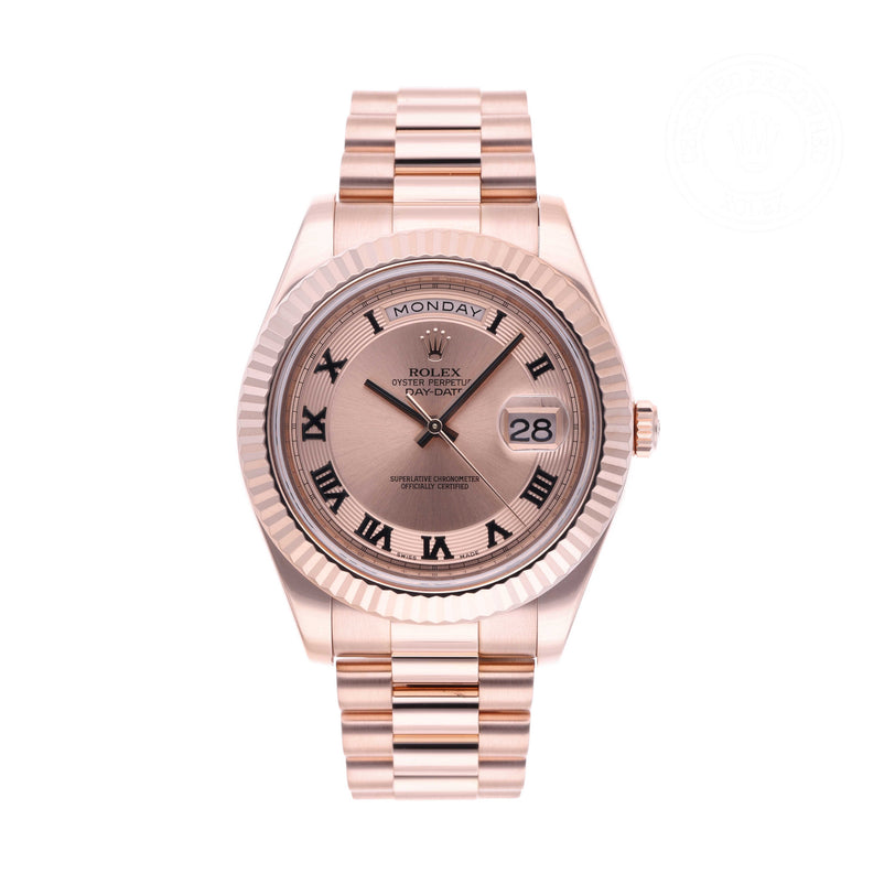 Rolex Certified Pre-owned Day-date Ii M218235-0001 front on white background
