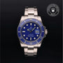 Rolex Certified Pre-owned Submariner Date M116619LB-0001 front on black background