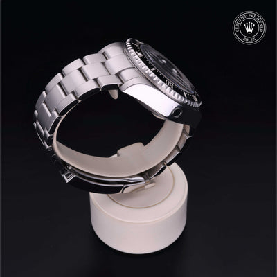 Rolex Certified Pre-owned Sea-Dweller M126660-0002 front on black background