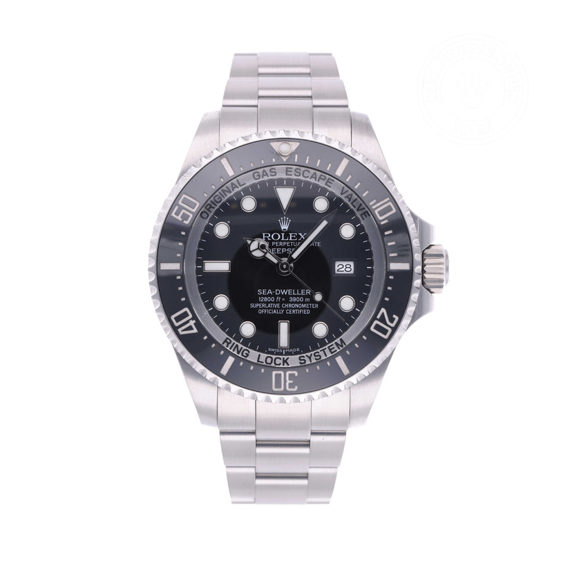 Rolex Certified Pre-owned Sea-Dweller M116660-0001 front on white background