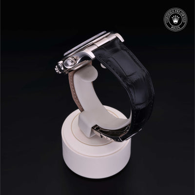 Rolex Certified Pre-owned Daytona M116519-0167 front on black background