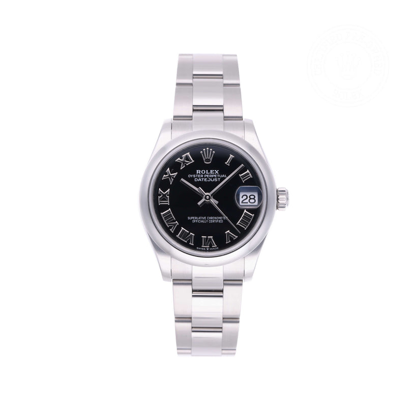 Rolex Certified Pre-owned Lady Datejust M278240-0001 front on white background