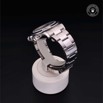 Rolex Certified Pre-owned Daytona M116509-0064 front on black background