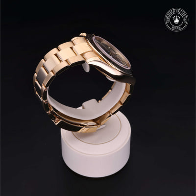 Rolex Certified Pre-owned Daytona M116508-0013 front on black background