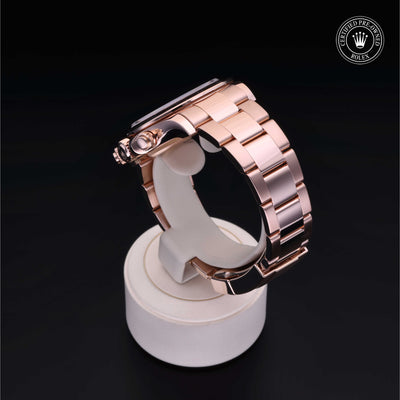 Rolex Certified Pre-owned Daytona M116505-0002 front on black background