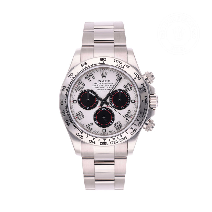 Rolex Certified Pre-owned Daytona M116509-0019 front on white background