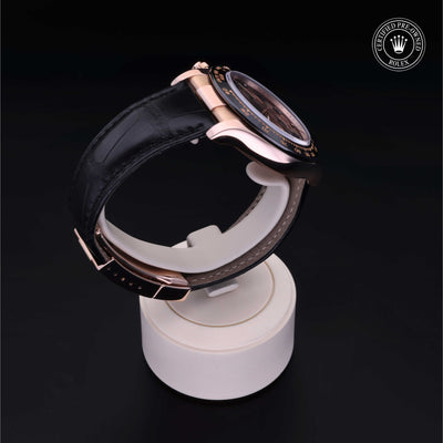 Rolex Certified Pre-owned Daytona M116515LN-0004 front on black background