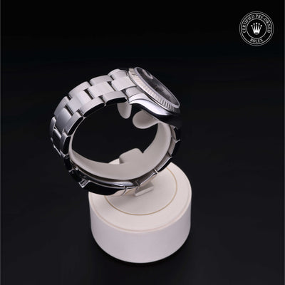 Rolex Certified Pre-owned Lady Datejust M178274-0028 front on black background