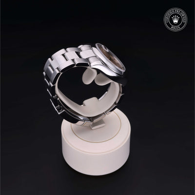 Rolex Certified Pre-owned Lady Datejust M178240-0032 front on black background