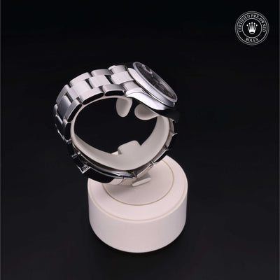 Rolex Certified Pre-owned Lady Datejust M278240-0009 front on black background